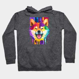 Shiba Inu Ink Painting Design Hoodie